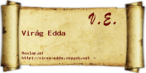 Virág Edda névjegykártya